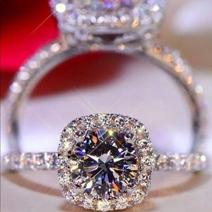 925 sterling silver engagement Ring